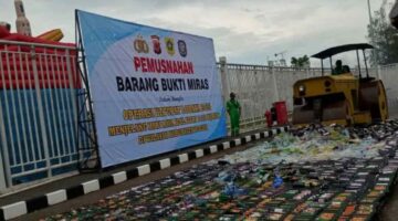 Polres Bogor Musnahkan 14.442 Botol Miras Jelang Lebaran